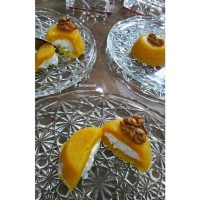 حلوای سمولینا با بستنی