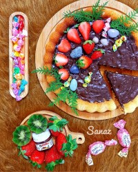 کیک توت فرنگی لطفا ورق بزنید