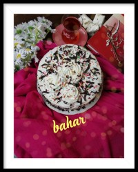 کیک اسفنجی فیلینگ موز و گردو