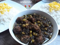 خورش نخود سبز با شوید