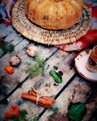 کیک هویچ گردو