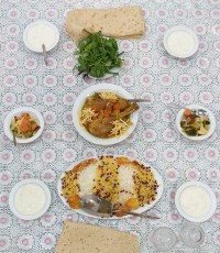 زرشک پلو با بوقلمون