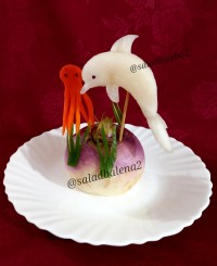 دلفین با شلغم