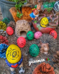 تخم مرغ رنگی برای عید