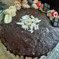 کیک شیفون نسکافه ای خامه ای