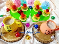 شیک شیره وتزیین میوه برا آروشا وآرسام جونم