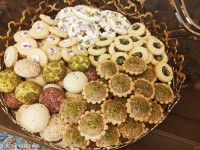 شیرینی های خشک نوروزی شیرینی قیتونی تارت گردو مونته کارلو رینگهای شکلاتی