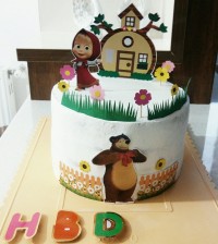 کیک تولد ماشا و میشا