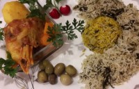 شوید پلو با گوشت