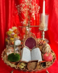 سفره هفت سین نقلی برای محل کار