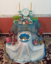 اینم سفره هفت سین ما.سال خوبی داشته باشید