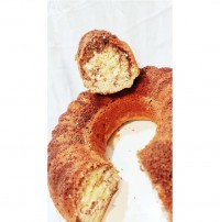 کیک اسفنجی دورنگ