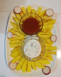 سیب زمینی سرخ کرده رستورانی