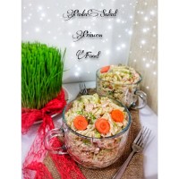 سالاد ماکارونی با کاهو