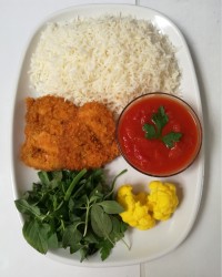 فیله مرغ سوخاری پولک دار