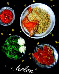 لوبیا پلو با شوید