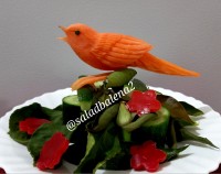 پرنده با هویج