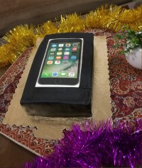 کیک تولد طرح موبایل