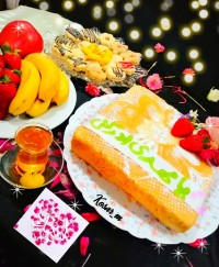 کیک وانیلی ساده میلاد امام زمان (عج)