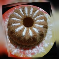 کیک ساده قابلمه ای باروکش پودر قند