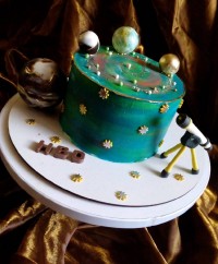 کیک کهکشانی شیک وجذاب