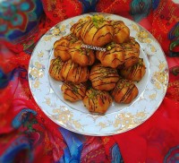 نارنجک نون خامه شکلات پسته