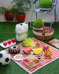 سیزده بدر (کیک قهوه کاکائویی)