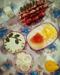 جوجه_کباب بورانی_اسفناج سالاد_فصل