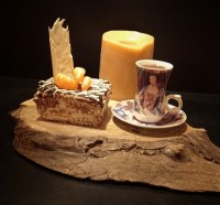 دسر بیسکویتی با طعم کیک خامه ای