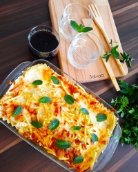 لازانیا با سس متفاوت