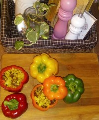 فلفل دلمه ای شکم پر