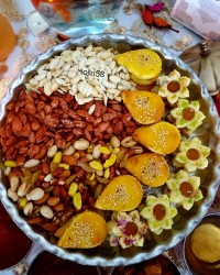 سینی مزه با شیرینی چای ومربایی خونگی