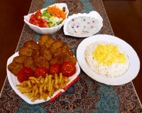 کتلت گوشت وسیب زمینی