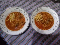 برنج وقیمه و سالاد خودم پز?