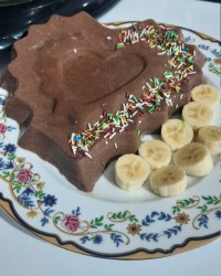 دسر موزی شکلاتی،کاستاردبا نان تارت.