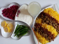 لوبیا پلوی مجلسی