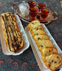 کیک کشمشی ساده
