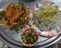 شوید باقالی با مرغ.