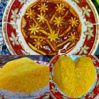 شام دیشب قیمه جانم بابرنج زعفرونی