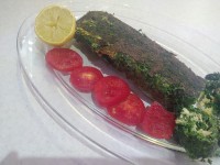 رولت سبزی و ماهی
