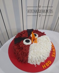 کیک انگری بردز سفارش کیک کارتونی