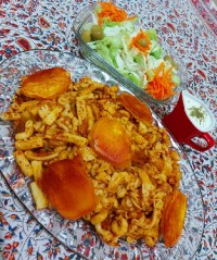 ماکارونی با عطر مرزه و ترخون