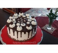 کیک خامه ای شطرنجی