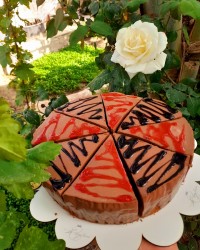 چیز کیک شکلاتی فرانسوی