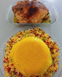 مرغ بریان نمکی