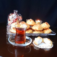 نون خامه ای به شیوه قنادی
