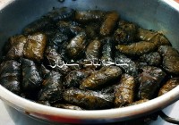 دلمه برگ مو همراه با عکس مراحل