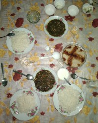 سفره افطار اولین روز ماه رمضان