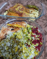 شوید باقالی پلو با ماهی ? ?