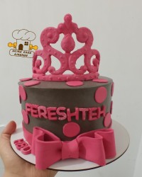 کیک تاج دخترونه